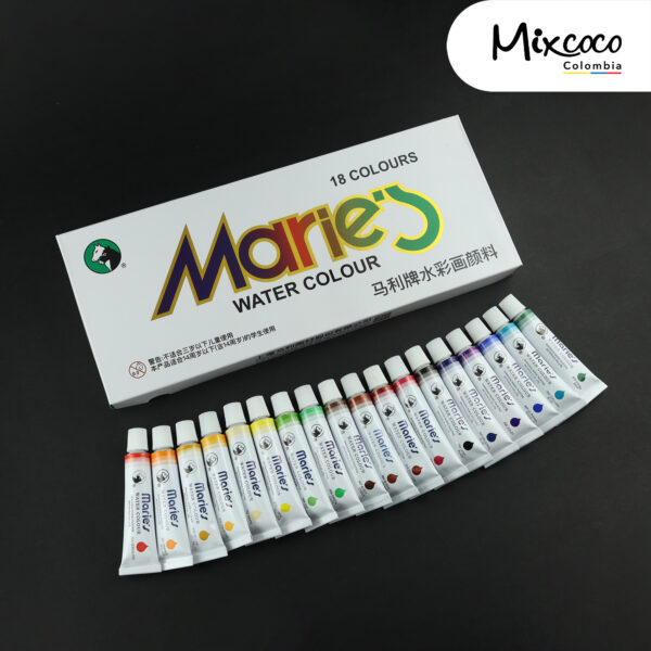 Caja Acuarelas Grande x18 Marie´s - Image 4