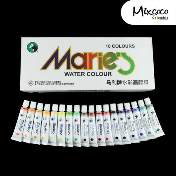 Caja Acuarelas Grande x18 Marie´s - Image 3