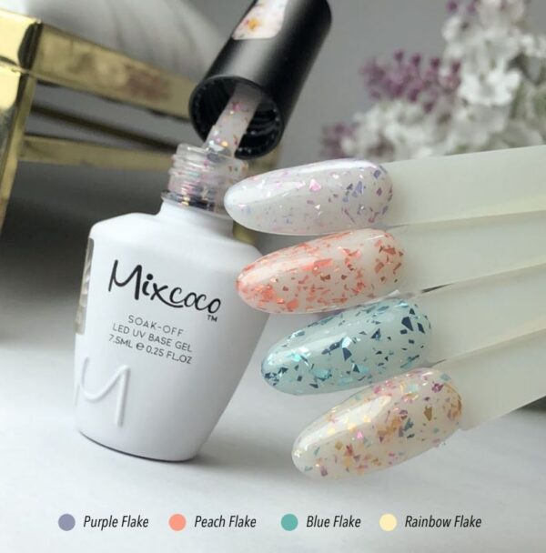 Flakes Base Gel Mixcoco 7.5ml Esmalte Semipermanente - Image 2