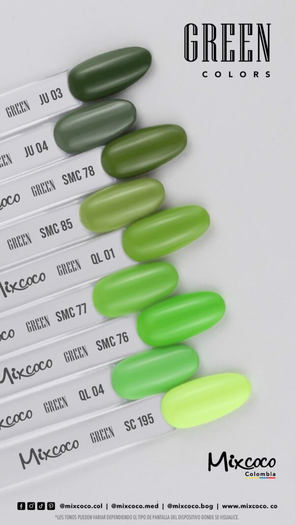 Esmalte Mixcoco Verde 15ml Semipermanente - Image 3