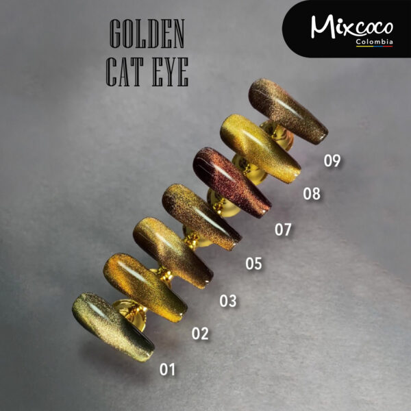 Esmalte Semipermanente GOLDEN CAT EYE Mixcoco 7.5ml - Image 3
