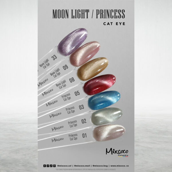 Esmalte Semipermanente Moon Light | Princess Cat Eye Mixcoco 7.5ml - Image 2