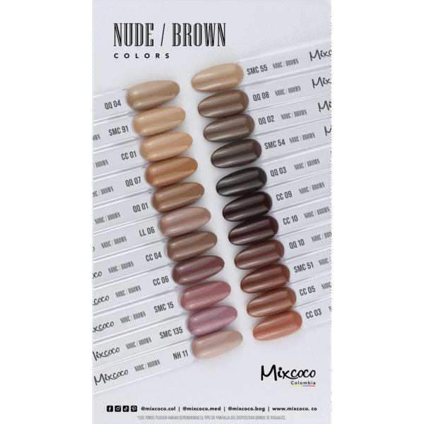 ESMALTE MIXCOCO NUDE Y TIERRA 7.5ml Semipermanente Nueva Presentación - Image 3
