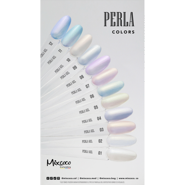 Pearl Gel Mixcoco 7.5ml Esmalte Semipermanente Perlado Nacarado - Image 4
