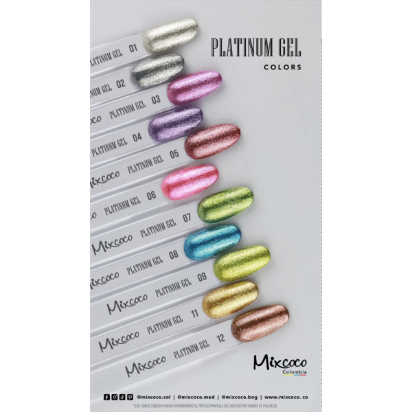 Platinum Gel Mixcoco 0.35oz Gel de Alta Saturación Semipermanente - Image 3