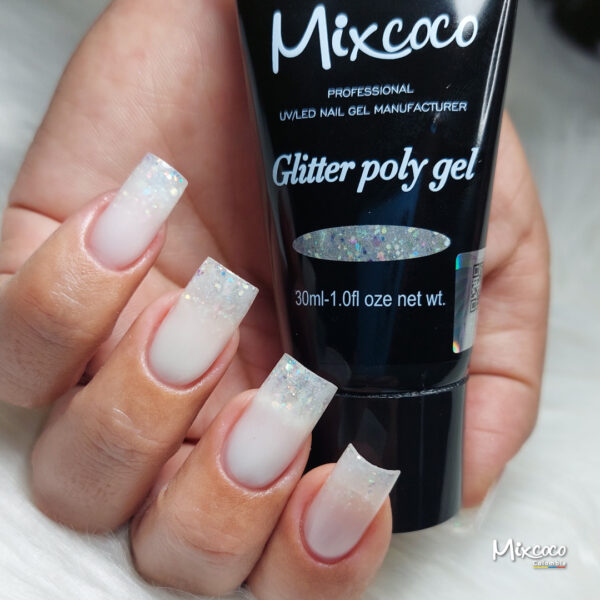 Poly Gel Glitter Mixcoco 30ml - Image 3