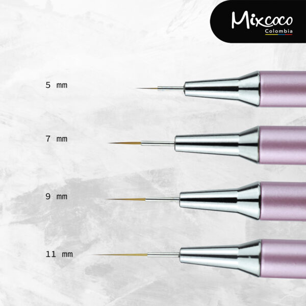 Pincel Liner Ligas Rosa x Und