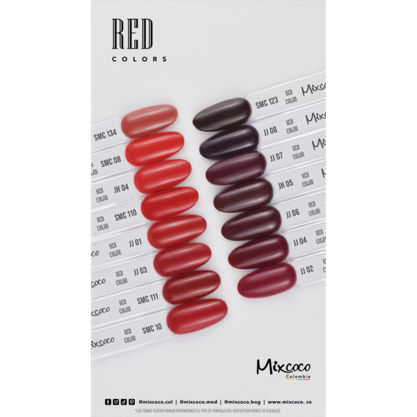 ESMALTE MIXCOCO ROJO 7.5ml Semipermanente Nueva Presentación - Image 3
