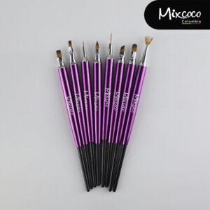 SetX8 De Pinceles Variados Profesionales Morados Mixcoco