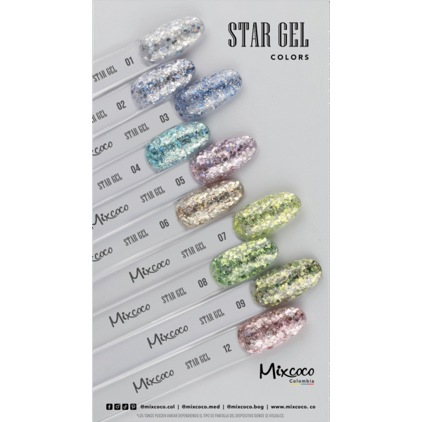 STAR GEL Mixcoco 0.35oz Gel de Alto Brillo Semipermanente - Image 3