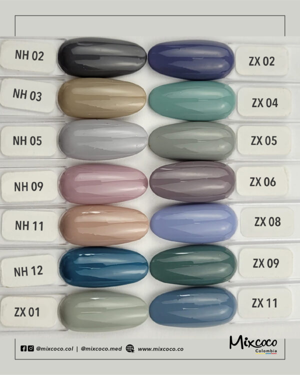 Esmalte Mixcoco Gris 15ml Semipermanentes - Image 2