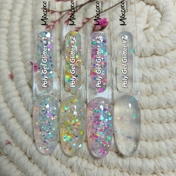 Poly Gel Glitter Mixcoco 30ml - Image 2